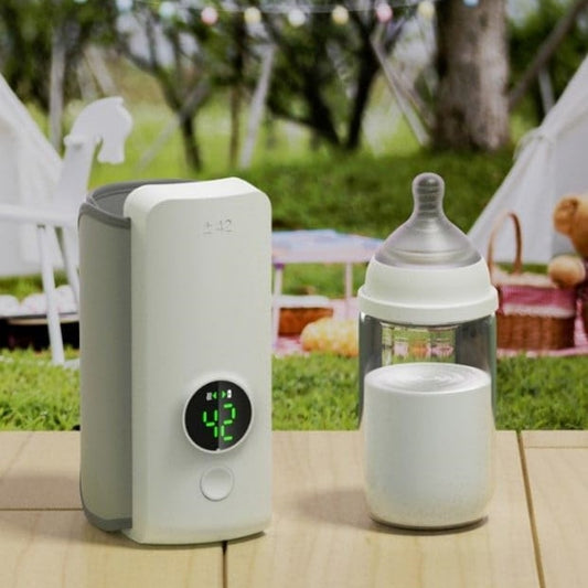 Portable Wireless Baby Bottle Warmer – USB Rechargeable Milk Heater & Insulation Sleeve