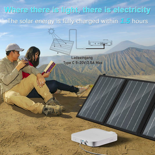 99.9W Camping Power Station – 88.8Wh 24000mAh Portable Power Bank & Emergency Backup (Solar Panel Not Included)