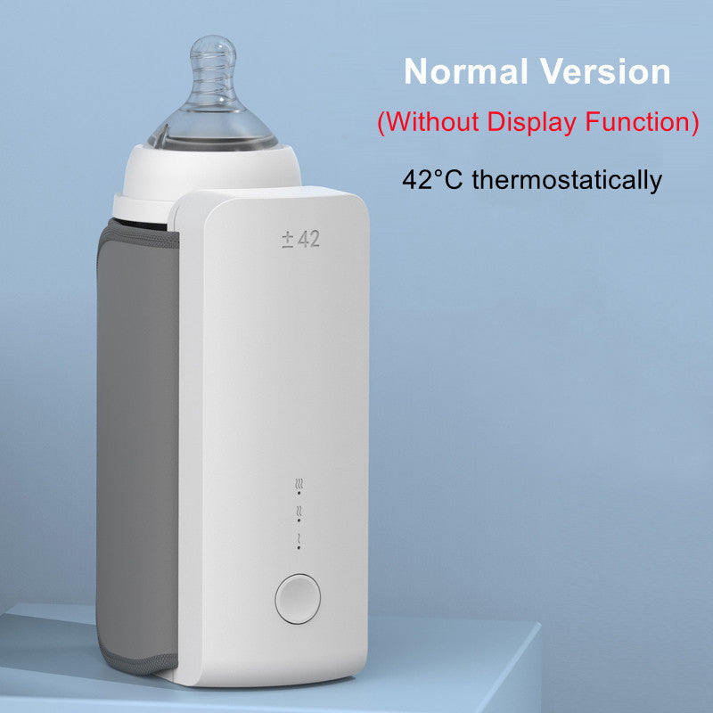 Portable Wireless Baby Bottle Warmer – USB Rechargeable Milk Heater & Insulation Sleeve