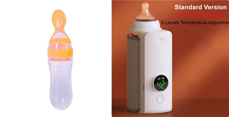 Portable Wireless Baby Bottle Warmer – USB Rechargeable Milk Heater & Insulation Sleeve